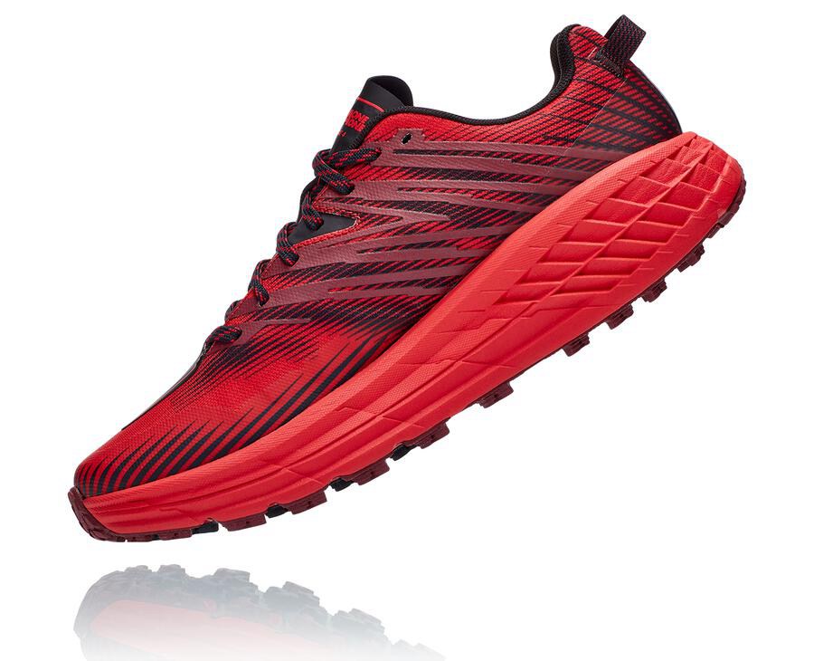 Hoka One One Trail Schoenen Heren - Speedgoat 4 - Rood - AE5314027